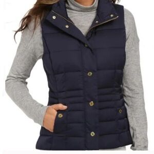 Lilly Pulitzer Black “Lauren Puffer Vest” SZ S